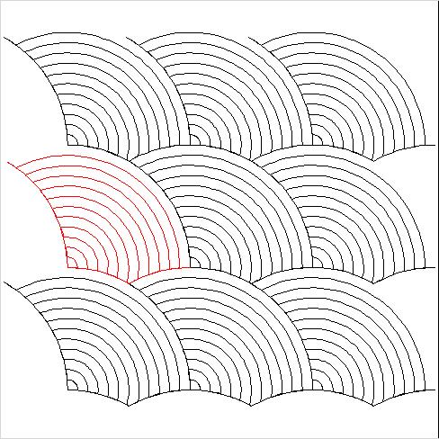 (image for) Baptist Fan Simplified 12 Arcs-L04813*